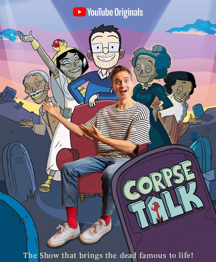 YouTube Originals presents a new original animated comedy Corpse Talk produced by Tiger Aspect Kids & Family